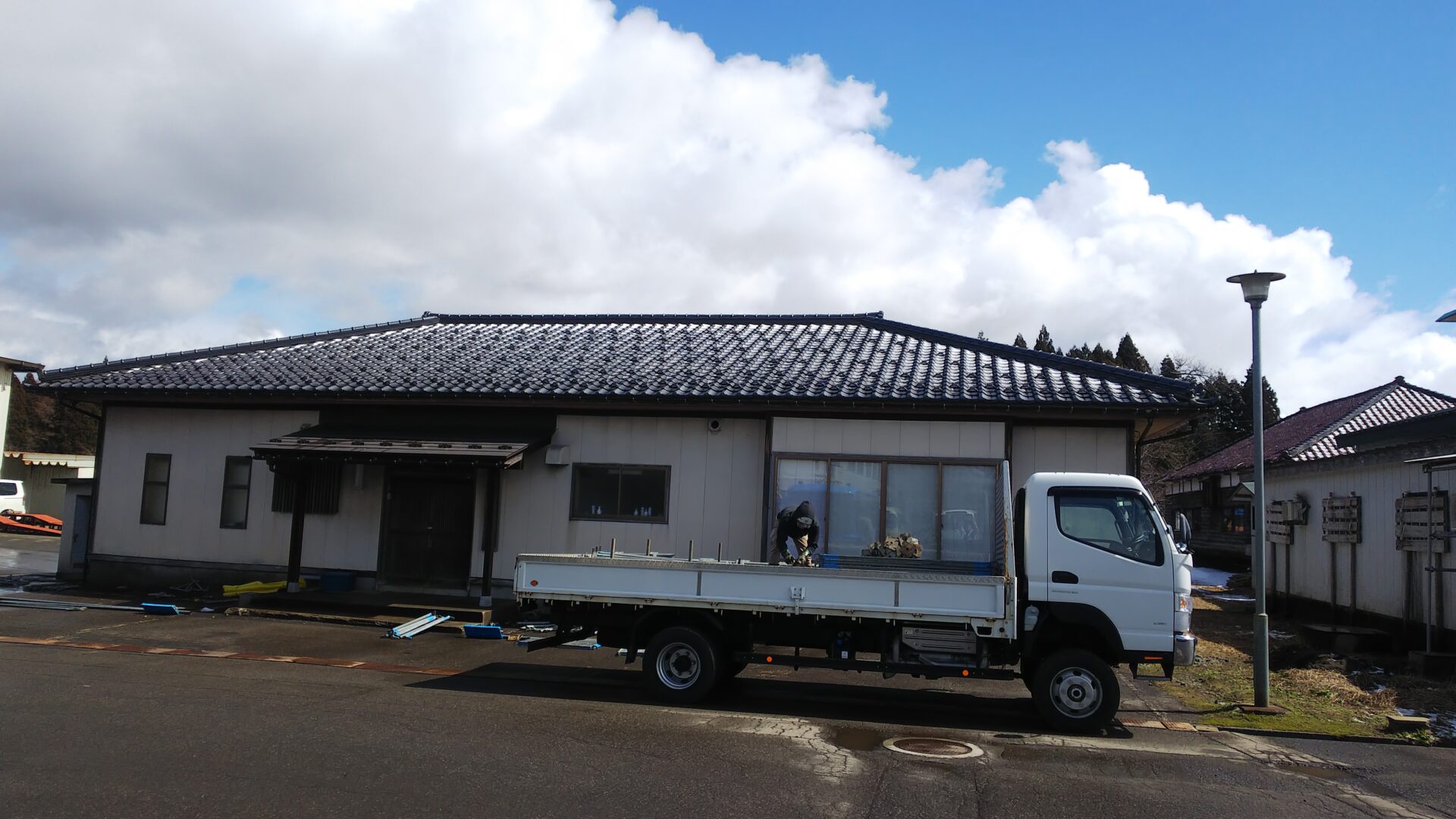 工事が完了した郷陵会館の写真一枚目